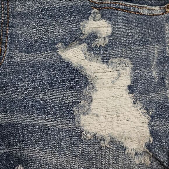 Aero, Womens Denim Shorts, Medium Wash, NWT, Size 14 - Picture 8 of 8